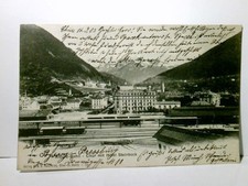 Albula - Bahn - Chur mit Hotel Steinbock. Schweiz. Alte Ansichtskarte / Postkart