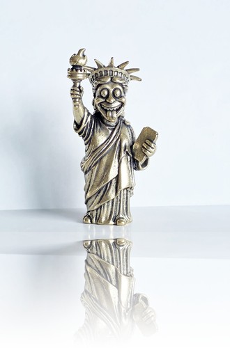 Die freiheitsstatue streckt - die,