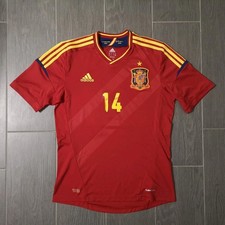 Retro Vintage 2012 Alonso 14 Spanien Trikot Größe: M Fußball Streatwear Adidas