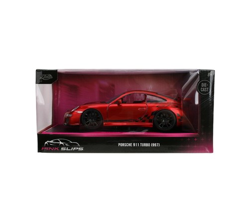 Jada toys pink slips porsche - pink,