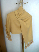 LONGSCHAL Stola__mit Pompons