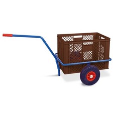 Handwagen mit Kunststoffkorb