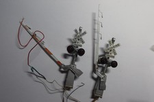 Spur0 , O-gauge US railroad crossing Bahnuebergang, Schranken Metall, Bastler