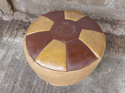 60er vintage hocker - vintage, sitzkissen