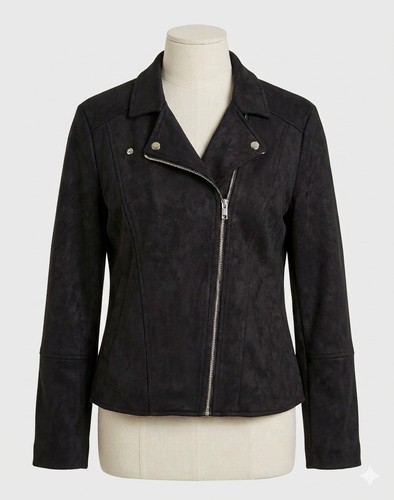 Bikerjacke lederimitat velours - bikerjacke,