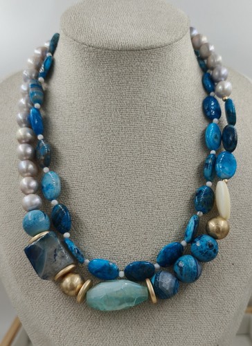 Handgemacht blaue perlen - handgemacht,