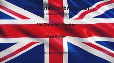 Topo - Karte Großbritannien England Irland UK  2025 - 8GB für GARMIN Geocaching