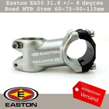 Easton EA50 31.8mm +/- 8 degree MTB Rennrad Vorbauten 60-75-90-115mm Stem Grau