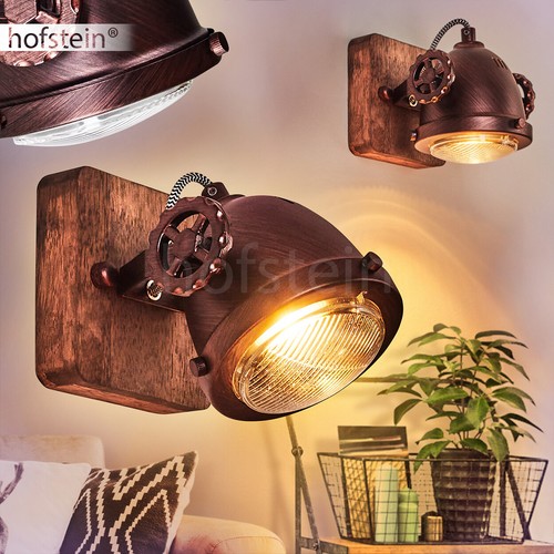 Vintage wand lampen rostfarben - wand,