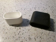 4 Stück Fusskappen Fussstopfen,Stuhlfüsse Oval Schwarz /Weiss Stuhlkappen Tisch 