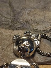 Damen Halskette Teddybär in Silber Zeitloser Retro Design