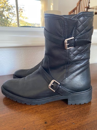 Zara biker stiefel - biker, mit