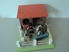 Pferdestall mit Zubehör Holzspielzeug *TOP