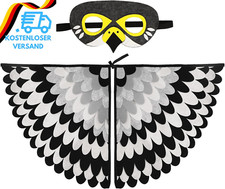 Aurasky Vogelflügel Kostüm Umhang Kinder, Vogelkostümkinder Eulen Kostüm Mit Fil