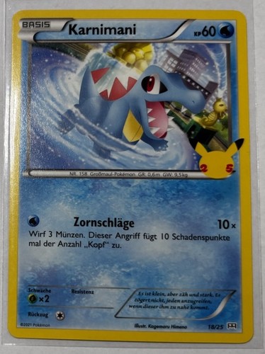 Pokemon karte karnimani 25 - pokemon,