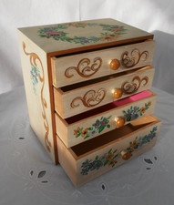 Nähkasten bemalt Holz