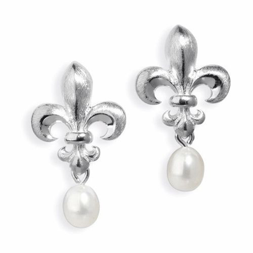 Lilie ohrstecker ohrring mit - ,