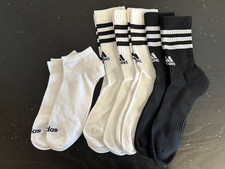 #A605: 7 Paar adidas Sportsocken Tennissocken Kurzsocken Gr. 46-48 XL