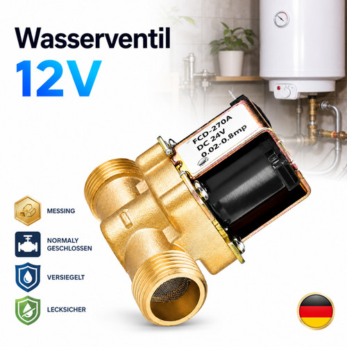 Magnetventil messing zoll - magnetventil, 3/4