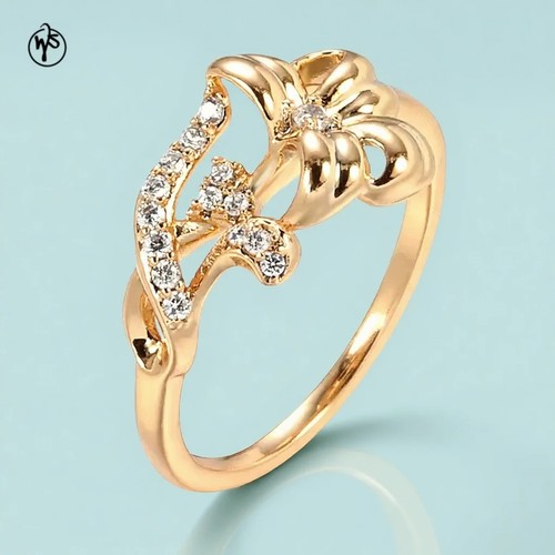 Ring mit weißen zirkonia - mit,
