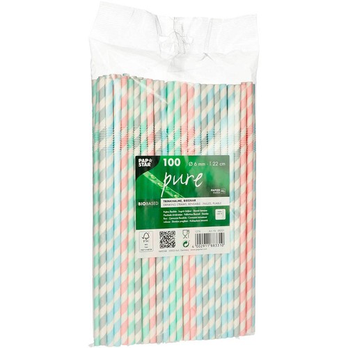 Papstar strohhalme pure - strohhalme,