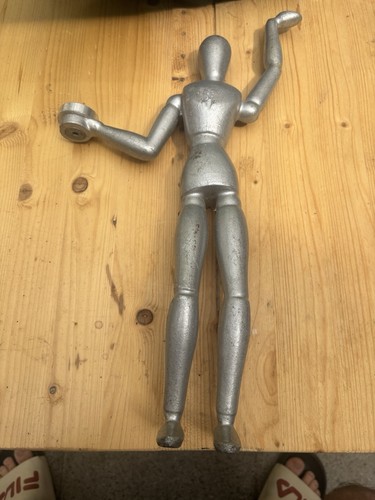 Abstrakte metallfigur aus - abstrakte,