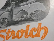 Altes Strolch 150ccm Motorroller Prospekt Reklame historisch Werbung Oldtimer