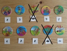 1x POG "Kelloggs-coole Caps", Chupa Chups, WAHL aus Nr. 1, 3-8 + 10, 90er Jahre