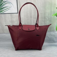 Longchamp Große Umhängetasche Bestickt L 1899 - Burgunderrot #02