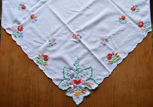 Ddr tischdecke bestickt - ddr,