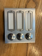 Grothe Klingeltaster ,3 Er,Alu
