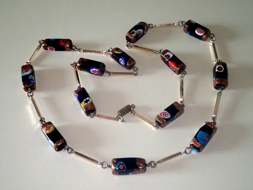 Vintage murano glas kette - vintage,