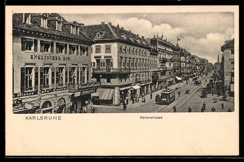 Ansichtskarte karlsruhe - ansichtskarte,