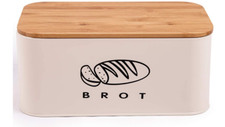 Brotkästen mit Deckel, Ökologisches Bambus, Kann als Schneidebrett,Retro box