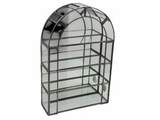 Setzkasten Vitrine mit Spiegelrückwand 22,5 x 15,2 x 5,5 cm. - Top Zustand    