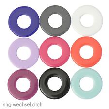 Kleine Scheibe Wechselschmuck Wechselring Sunset BLVD Edelstahl Rico Design SET