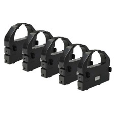 5x Farbband für Epson LQ 2550 Plus Color LQ 670 LQ 680 LQ 680 Pro LQ 860 Schwarz