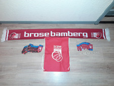 Brose Baskets Bamberg rot/weiß - 1 x Schal + 1 Rucksack + 32 Aral Supercards