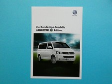Prospekt / Katalog / Brochure - VW Bus T5 Caravelle Hannover 96 Edition - 09/12