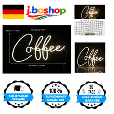 Neon Schild Kaffee Buchstaben