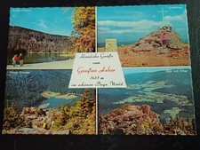 AK Großer Arber Arbersee Gipfelkreuz Alte Ansichtskarte gelaufen 