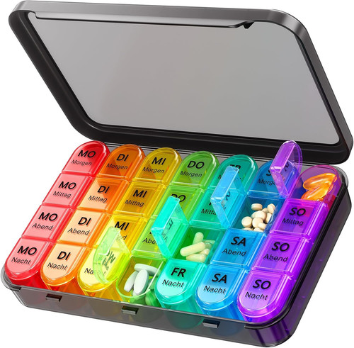 Tablettenbox tage fächer - tage, 4