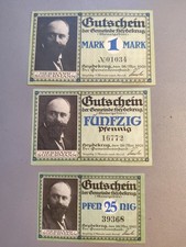 3 Notgeldscheine Heydekrug