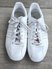 Adidas Gerd Müller in Weiß, Lack, Vintage, getragen, US 10, UK 9,5, für Sammler