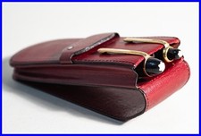 vintage MONTBLANC Meisterstück burgundy Lederetui für 2 Stifte 149 size