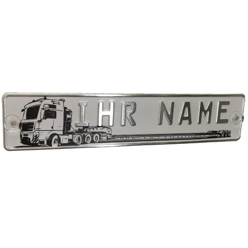 Lkw fahrer truck namensschild - fahrer,