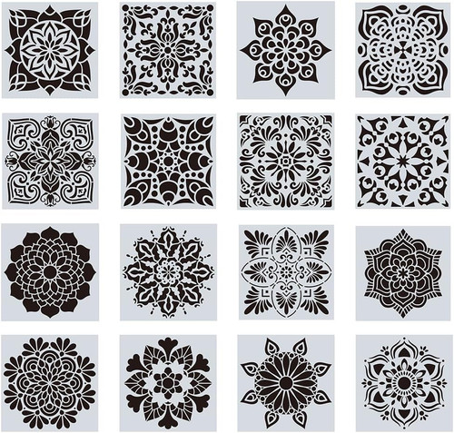 Stück mandala schablonen - 16,