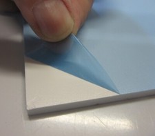 PVC Hartschaumplatte 5mm Zuschnitt weiß 900 x 193 mm - Kunststoff Platte