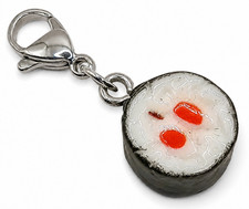 Sushi rolle charm clip - sushi,