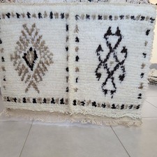 Alter Handgeknüpfter Marokkanischer Vintage Teppich Kelim Geometrisch...